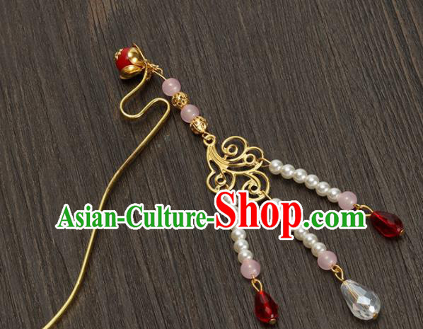 Traditional Chinese Hanfu Tassel Hairpins Handmade Ancient Princess Hair Accessories for Women