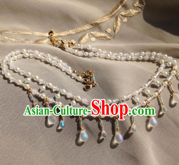 Traditional Chinese Hanfu Necklace Handmade Ancient Princess Necklet Accessories for Women