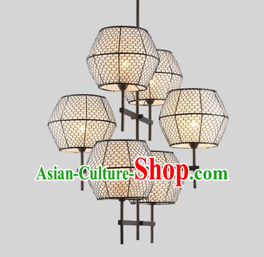 Chinese Traditional Iron Hanging Lantern Handmade New Year Lamp Palace Lanterns