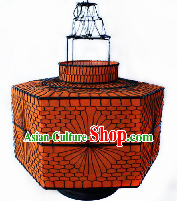 Chinese Traditional Iron Red Hanging Lantern Handmade New Year Lamp Palace Lanterns