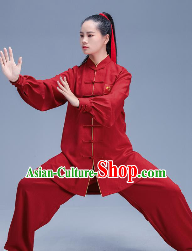 Chinese Traditional Kung Fu Stage Show Outfits Martial Arts Competition Costumes for Women