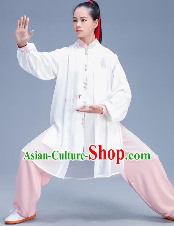 Chinese Traditional Kung Fu Competition Printing Orchid Outfits Martial Arts Stage Show Costumes for Women