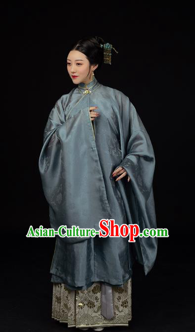 Traditional Chinese Ming Dynasty Countess Historical Costumes Ancient Patrician Mistress Hanfu Dress for Women