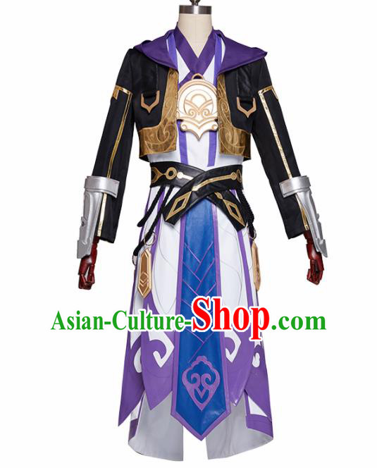 Chinese Traditional Cosplay Monkey King Sun Wukong Clothing Ancient Swordsman Costumes for Men