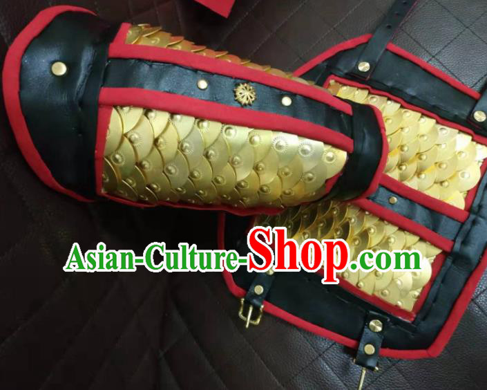 Chinese Traditional Ming Dynasty Wrist Armor Ancient Swordsman Armband for Men