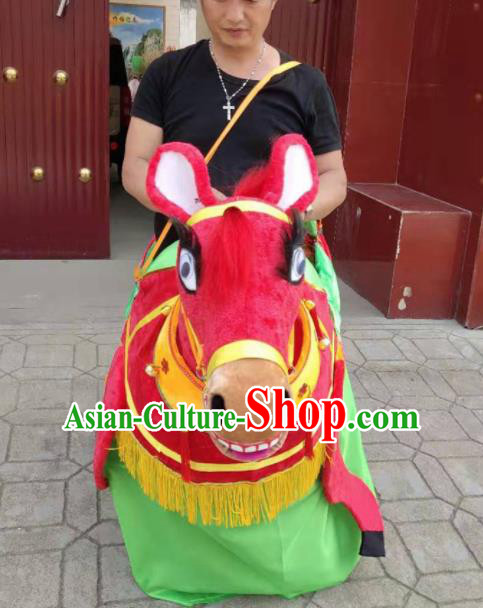 Chinese Traditional Opera Prop Lantern Festival Folk Dance Donkey Land Boat