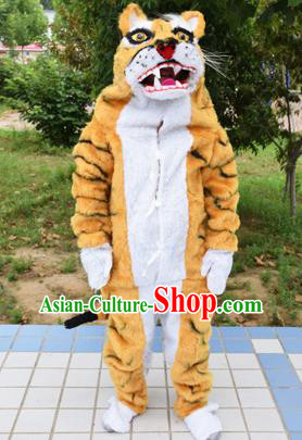 Cosplay Zodiac Tiger Traditional Chinese New Year Stage Performance Costume Complete Set