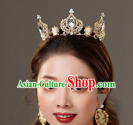 Top Grade Baroque Princess Royal Crown Wedding Queen Hair Accessories for Women