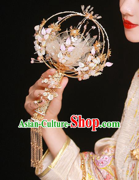 Chinese Ancient Wedding Bridal Bouquet Traditional Bride Flowers Accessories for Women