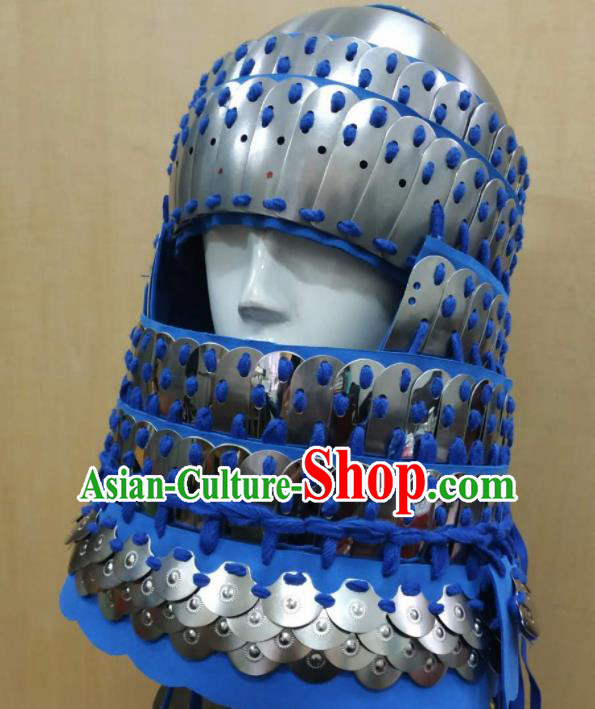 Chinese Traditional Ming Dynasty Soldier Helmet Ancient Swordsman Hat Headwear for Men