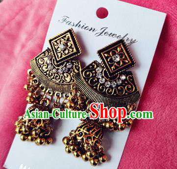 Asian India Traditional Retro Ear Jewelry Indian Handmade Earrings for Women