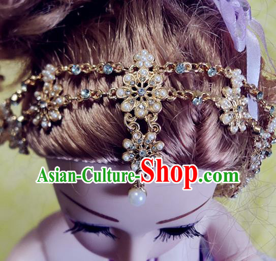 India Traditional Dance Eyebrows Pendant Asian Indian Handmade Hair Accessories for Women