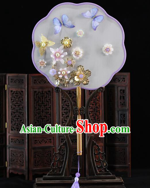 Traditional Chinese Classical Dance Fans Ancient Hanfu Wedding Palace Fan for Women