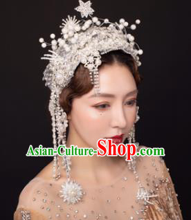 Traditional Chinese Stage Show Hair Clasp Headdress Handmade Catwalks Hair Accessories for Women
