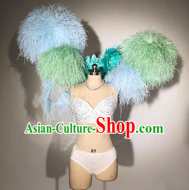 Top Miami Catwalks Deluxe Wings Stage Show Brazilian Carnival Costume for Women