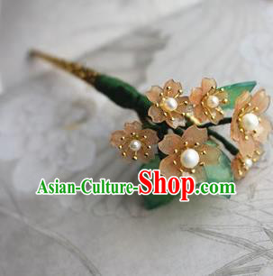 Traditional Chinese Bride Sakura Hairpin Headdress Ancient Court Hair Accessories for Women