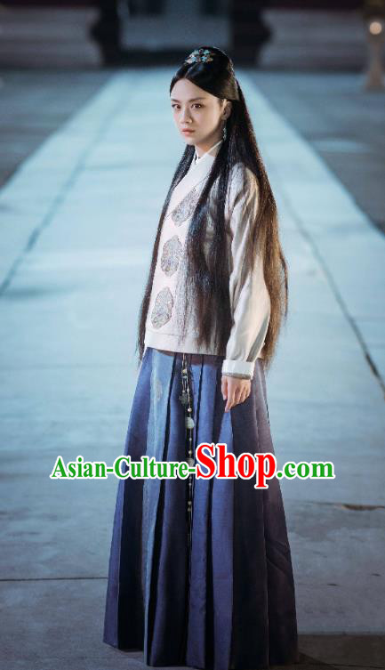Chinese Drama Ancient Ming Dynasty Female Swordsman Sun Ruowei Replica Costumes for Women