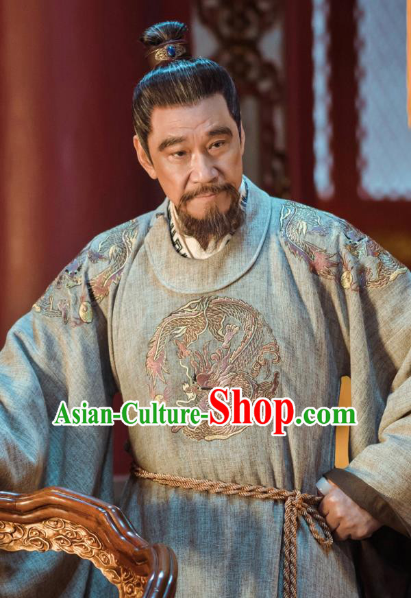 Chinese Ancient Yongle Emperor Embroidered Clothing Drama Empress of the Ming Dynasty Zhu Di Replica Costumes for Men