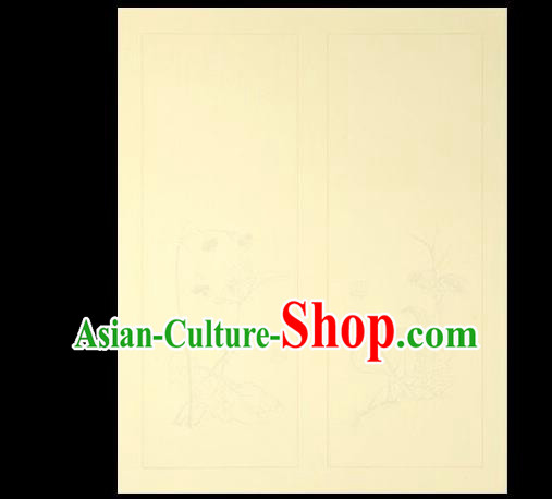 Traditional Chinese Calligraphy Beige Batik Paper Handmade The Four Treasures of Study Writing Art Paper