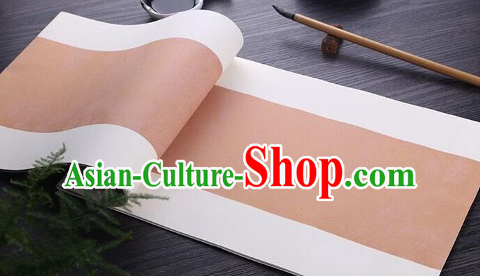 Chinese Traditional Spring Festival Couplets Rust Red Xuan Paper Handmade Couplet Calligraphy Writing Art Paper