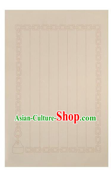 Traditional Chinese Light Apricot Letter Xuan Paper Handmade The Four Treasures of Study Writing Art Paper