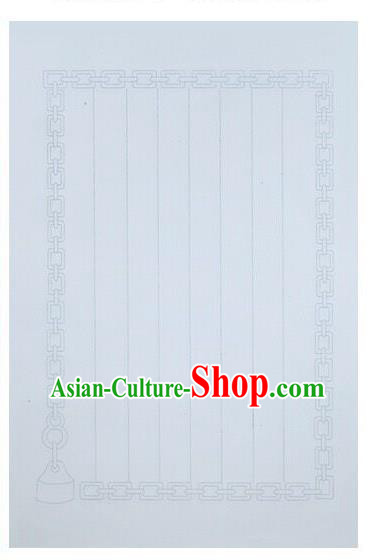 Traditional Chinese Light Blue Letter Xuan Paper Handmade The Four Treasures of Study Writing Art Paper