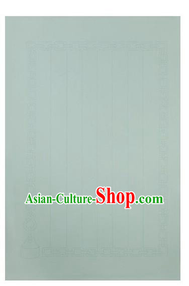 Traditional Chinese Green Letter Xuan Paper Handmade The Four Treasures of Study Writing Art Paper