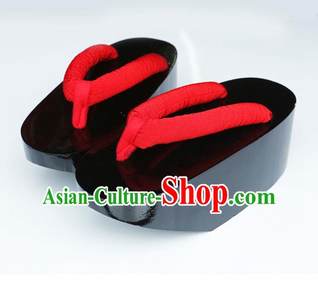 Traditional Japanese Geisha High Heel Geta Slippers Asian Japan Clogs Shoes for Women