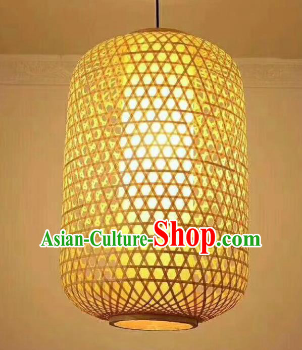 Chinese Traditional Handmade Bamboo Weaving Lanterns Hanging Lantern Lamp