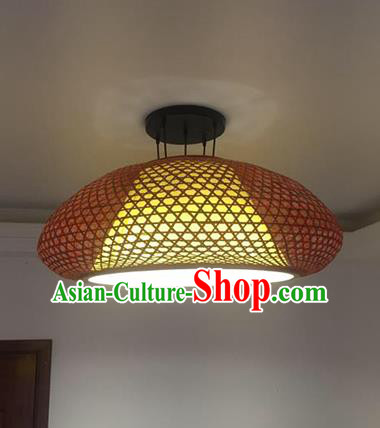 Chinese Traditional Bamboo Weaving Ceiling Lanterns Handmade Lantern Lamp