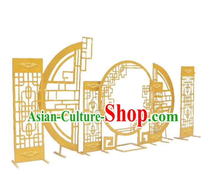 Handmade Chinese Iron Art Ornament Folding Screens Traditional Wedding Decoration