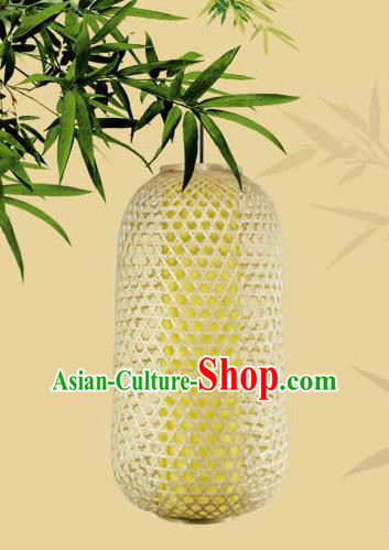 Handmade Chinese Countryside Hanging Lanterns Traditional Palace Lantern Bamboo Art Scaldfish Lamp