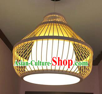 Chinese Traditional Bamboo Weaving Epang Palace Lanterns Handmade Hanging Lantern Lamp