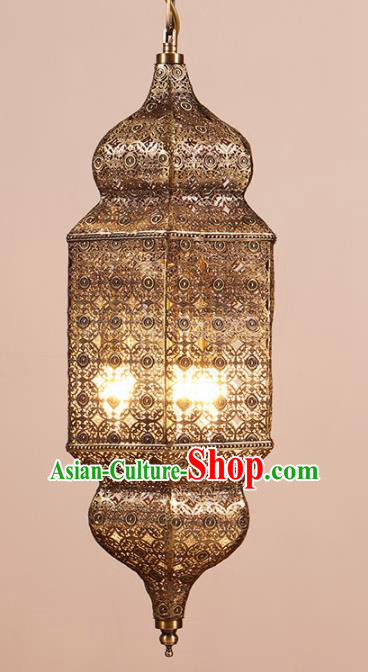 Asian Traditional Iron Ceiling Lantern Thailand Handmade Lanterns Hanging Lamps