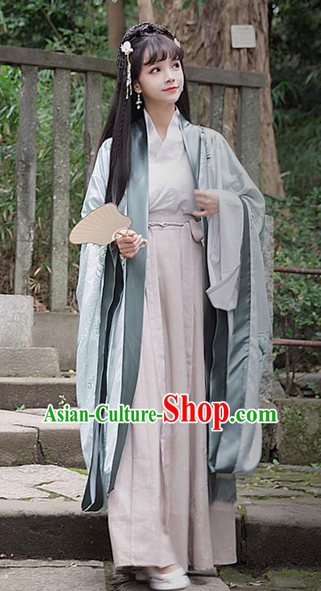 Traditional Chinese Ancient Patrician Lady Hanfu Dress Zhou Dynasty Princess Historical Costumes for Women