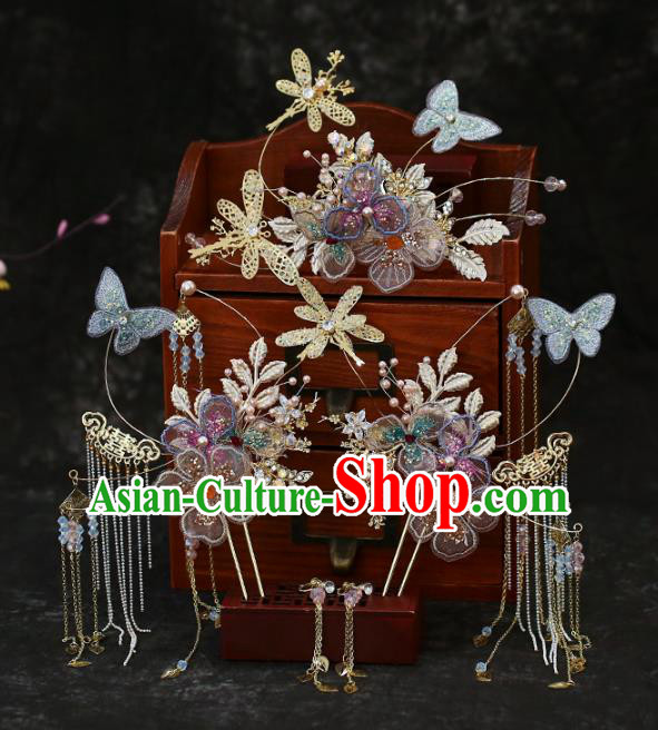 Chinese Traditional Wedding Hair Comb and Hairpins Hair Accessories for Women
