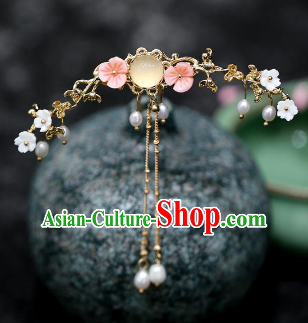 Chinese Traditional Hanfu Tassel Hairpins Ancient Hair Accessories for Women