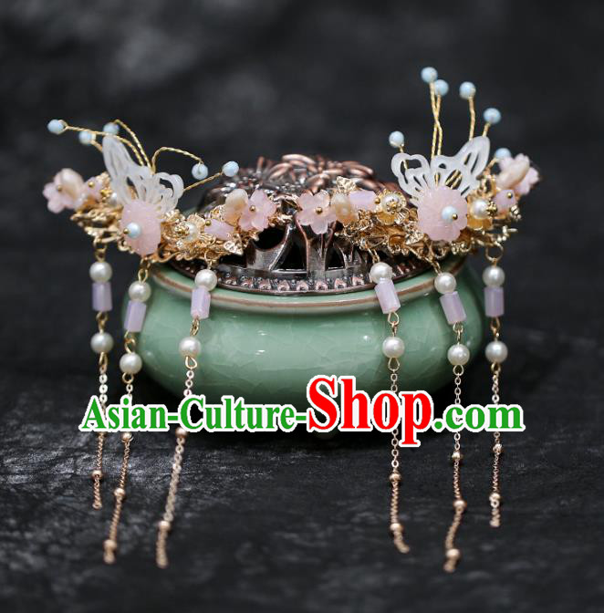 Chinese Traditional Hanfu Shell Butterfly Hair Claws Ancient Hair Accessories for Women