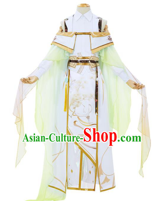 Traditional Chinese Cosplay Knight Costume Ancient Swordsman Hanfu Clothing for Men