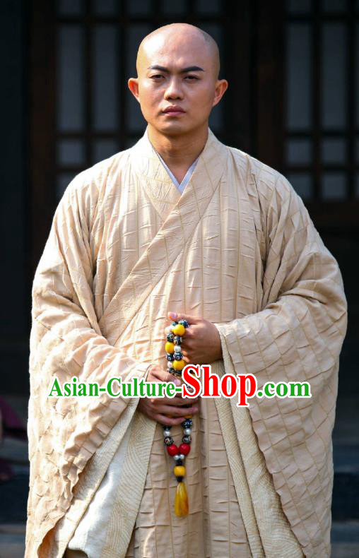 Chinese Ancient Monk Clothing Historical Drama Devastating Beauty Costume for Men