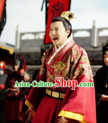Chinese Ancient Ancient Spring and Autumn Period Xuan King of Qi Historical Television The Ugly Queen Costume for Men