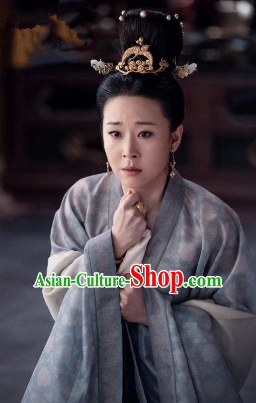Royal Nirvana Chinese Ancient Imperial Consort Zhao Historical Costume Song Dynasty Court Dress and Headpiece for Women