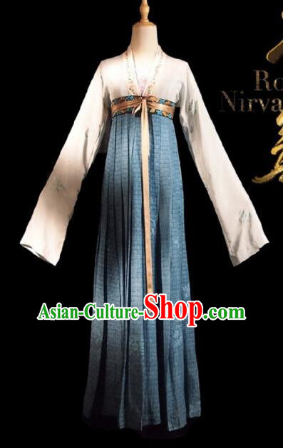 Chinese Ancient Palace Lady Lu Wenxi Costume Historical Drama Royal Nirvana Song Dynasty Hanfu Dress for Women