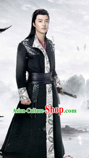 Chinese Ancient Swordsman Zhao Wohuan Clothing Historical Drama Xia Tan Jian Bu Zhi Costume for Men