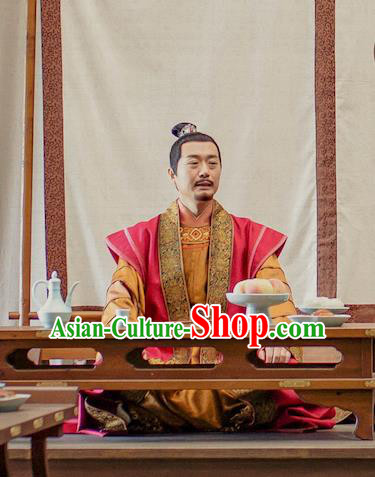 Chinese Ancient Tang Dynasty Official Clothing Historical Drama Miss Truth Costume and Headpiece for Men