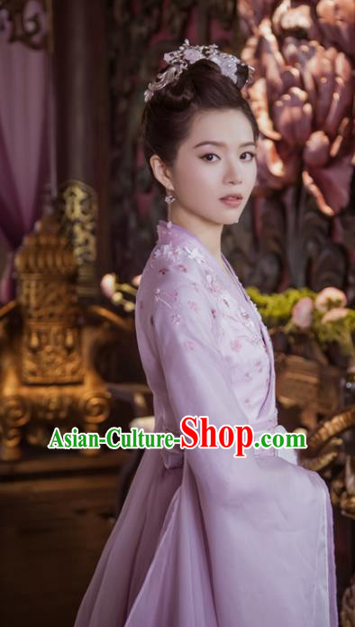 Chinese Drama The Love Lasts Two Minds Ancient Princess Chang Le Hanfu Dress Costume and Headpiece for Women