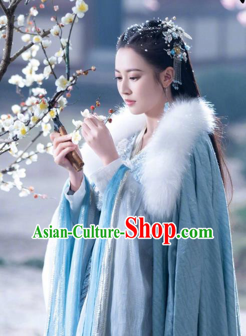 Chinese Ancient Noble Lady Yuan Qingli Hanfu Dress Drama The Love Lasts Two Minds Costume and Headpiece for Women