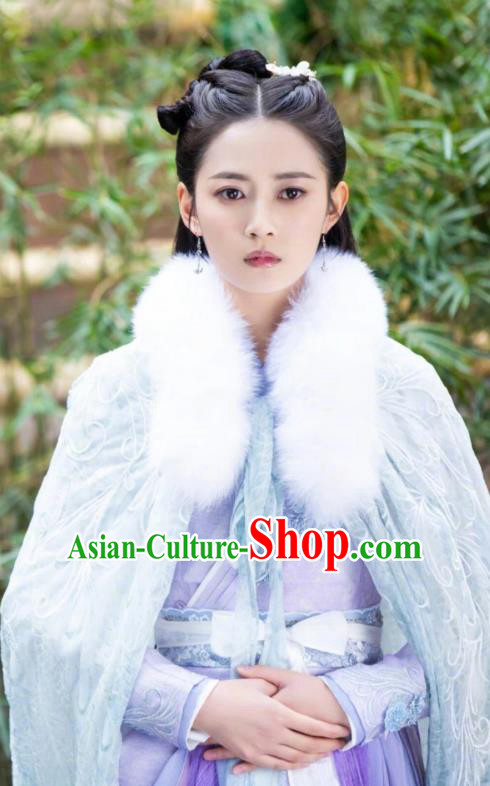 Chinese Ancient Infanta Yuan Qingli Hanfu Dress Drama The Love Lasts Two Minds Costume and Headpiece for Women