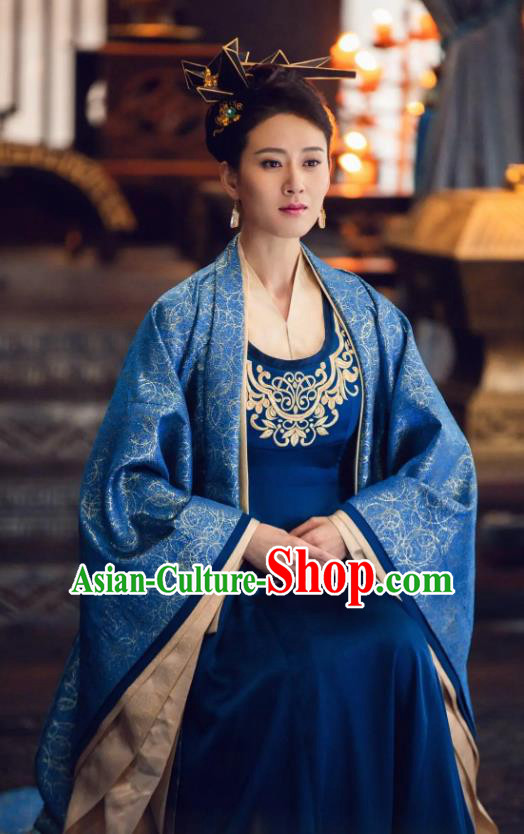 Chinese Ancient Imperial Dame Liu Ruyu Historical Drama Qing Yu Nian Joy of Life Costume and Headpiece Complete Set