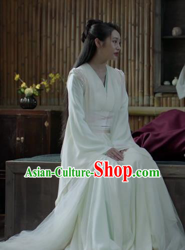 Chinese Ancient Imperial Consort of Qi Si Lili Historical Drama Qing Yu Nian Joy of Life Costume and Headpiece Complete Set